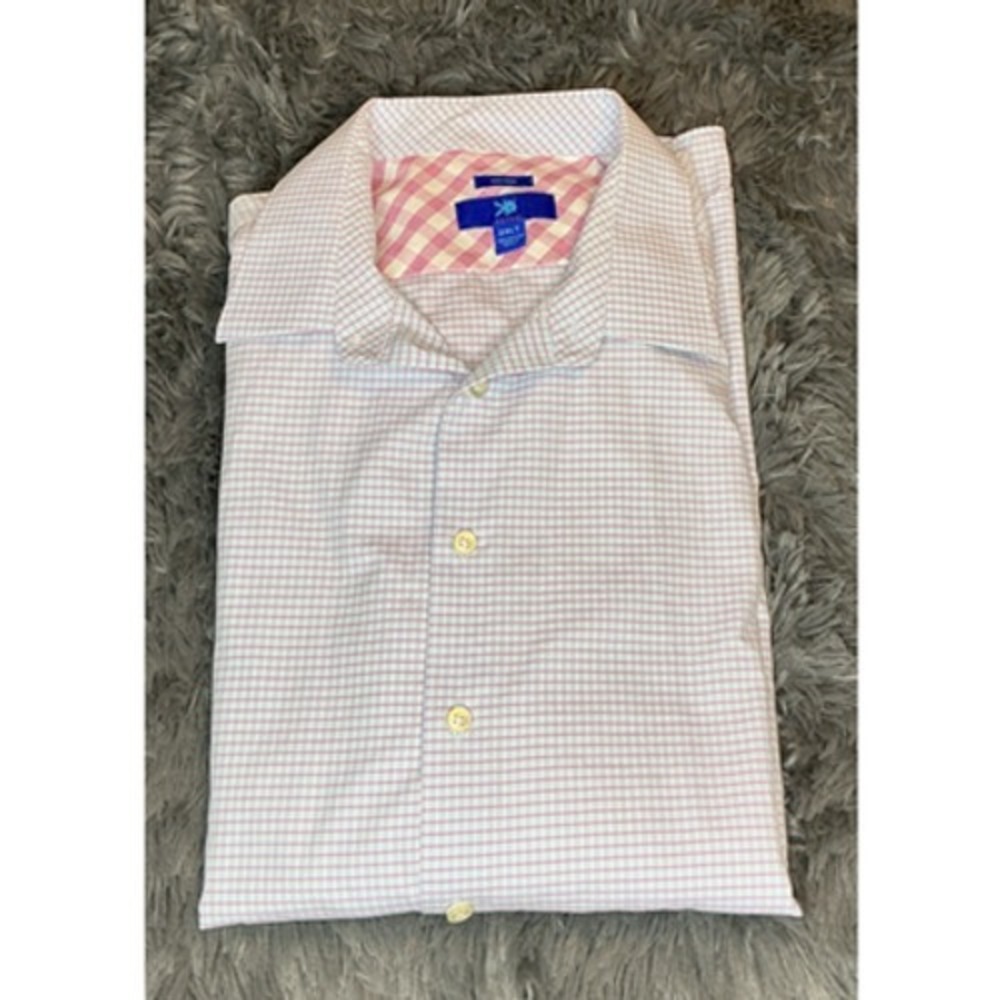 Egara Non Iron Xxl Tall Checkered 100% Cotton Long sleeve Button-down Men' Shirt